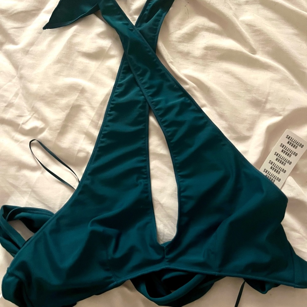 Blue crop top